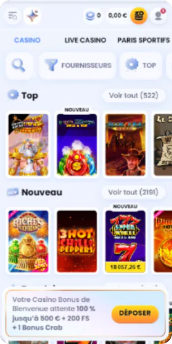 CasinoLab trouvez votre jeu - catalogue des machines à sous et jeux de casino